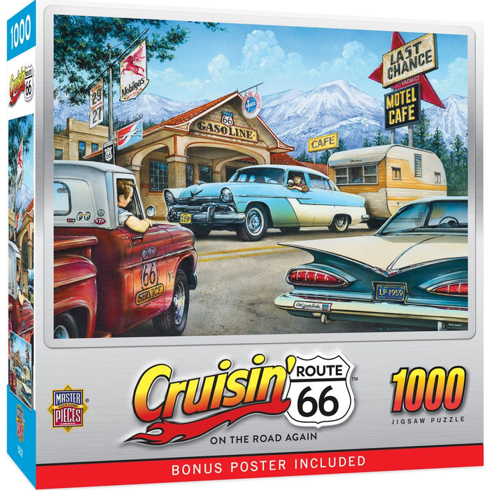 Cruisin' Route 66 - On the Road Again 1000 Piece Jigsaw Puzzle - for just $16.99! 