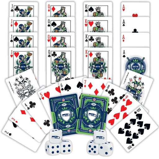 Seattle Seahawks - 2-Pack Playing Cards & Dice Set - for just $19.99! 