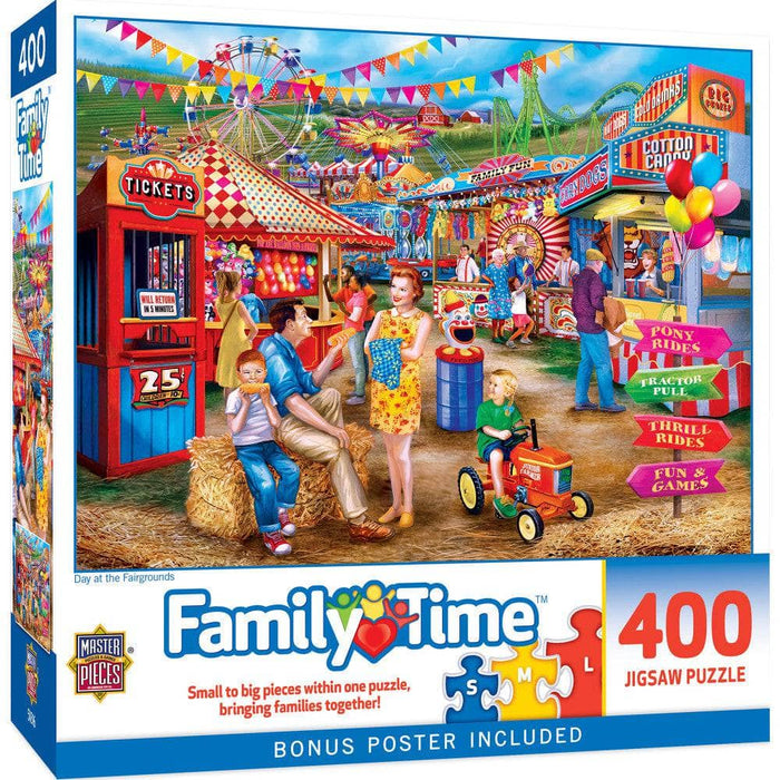 Family Time - Day at the Fairgrounds 400 Piece Jigsaw Puzzle - for just $14.99! 