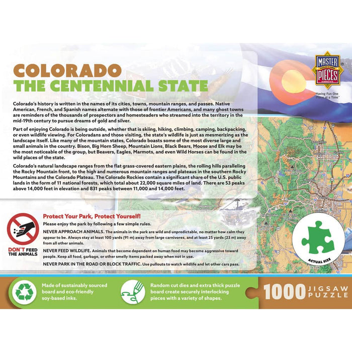 Colorado - The Centennial State 1000 Piece Jigsaw Puzzle - for just $16.99! 