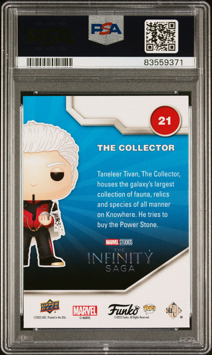2023 UPPER DECK FUNKO POP MARVEL  THE COLLECTOR FACSIMILE SIGNATURE #21  PSA 9 - for just $49! 