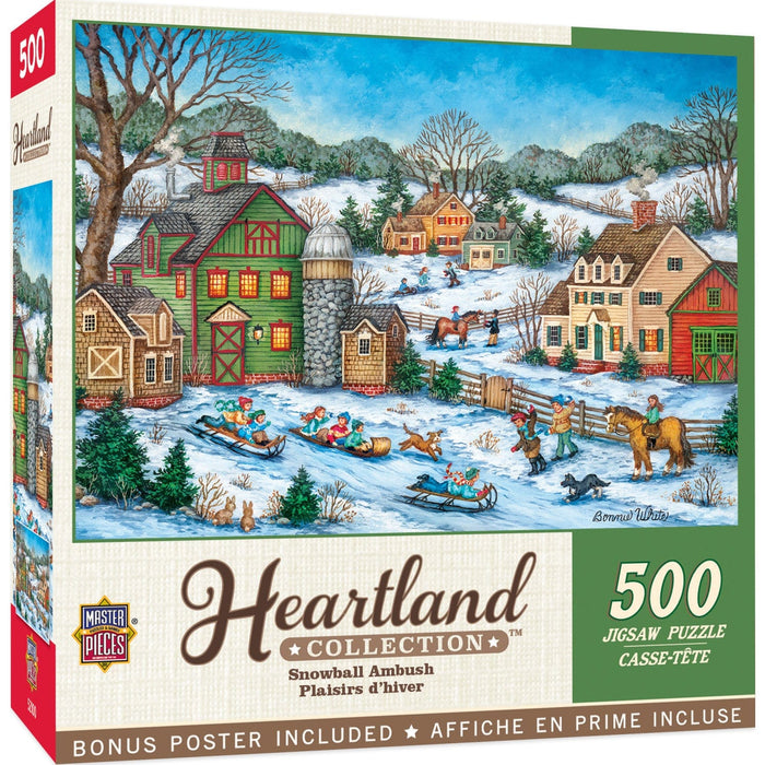 Heartland - Snowball Ambush 500 Piece Jigsaw Puzzle - for just $14.99! 
