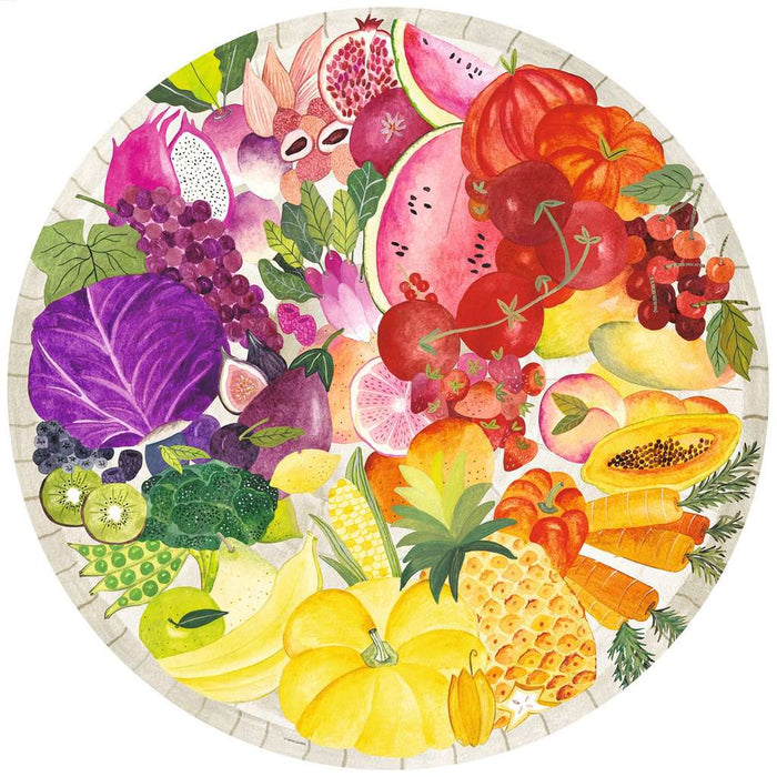 Circle of Colors: Fruits and Vegetables 500 Piece Puzzle - Just $17.99! Shop now at Retro Gaming of Denver