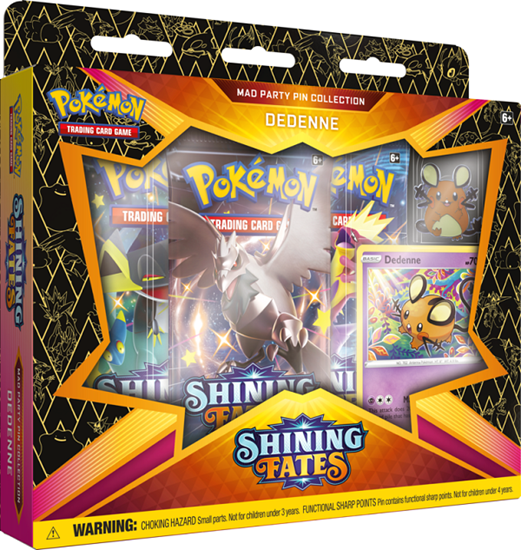 Pokemon Shining Fates: Mad Party Pin Collection - Dedenne - for just $28! 