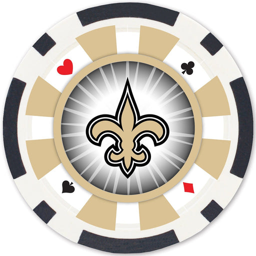 New Orleans Saints 100 Piece Poker Chips - for just $19.99! 