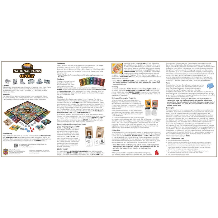 National Parks Opoly Board Game - for just $29.99! 