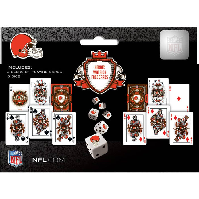 Cleveland Browns - 2-Pack Playing Cards & Dice Set - for just $19.99! 