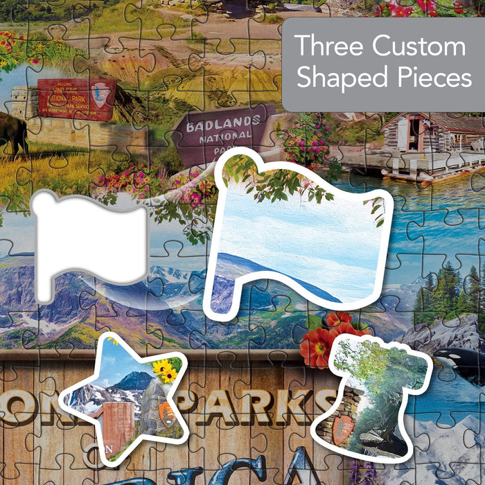 National Parks of America 1000 Piece Shaped Jigsaw Puzzle - for just $16.99! 