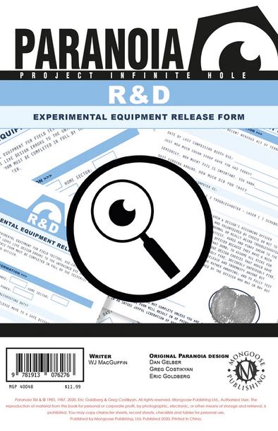 R&D Experimental Equipment Release Form - for just $11.99! 