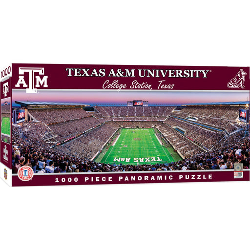 Texas A&M Aggies - 1000 Piece Panoramic Jigsaw Puzzle - End View - Just $19.99! Shop now at Retro Gaming of Denver