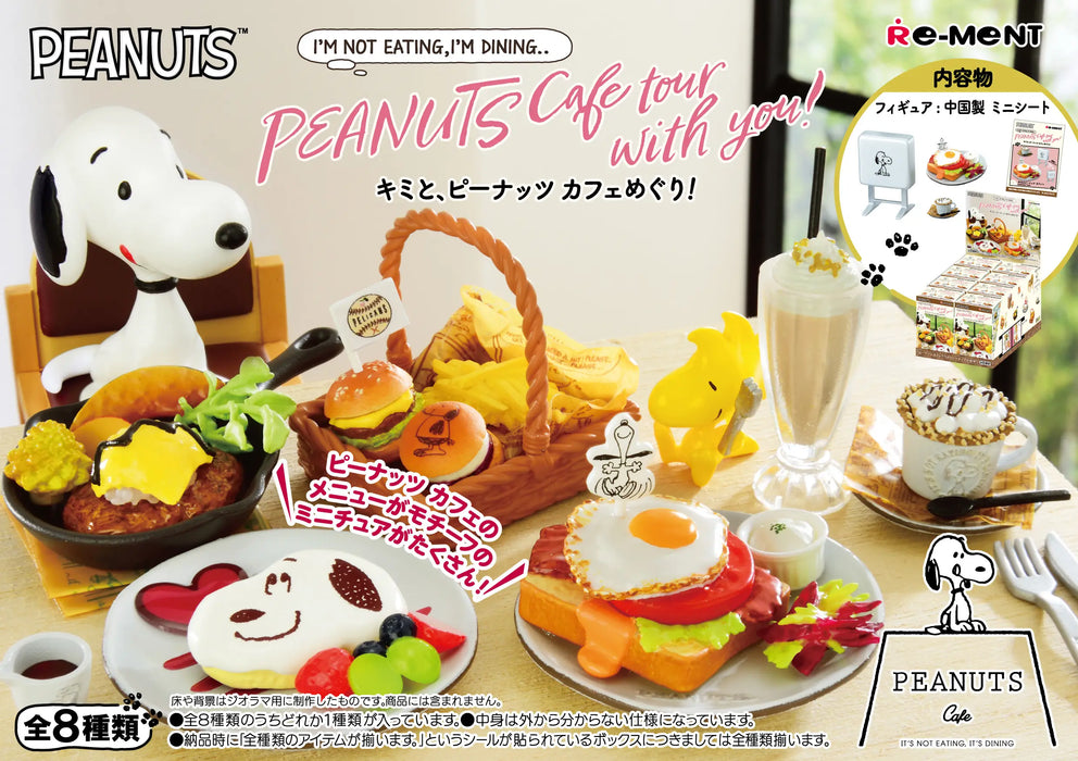 Snoopy Cafe Tour with You! Blind Box - Official Re-ment Miniature Collection - for just $14.99! 