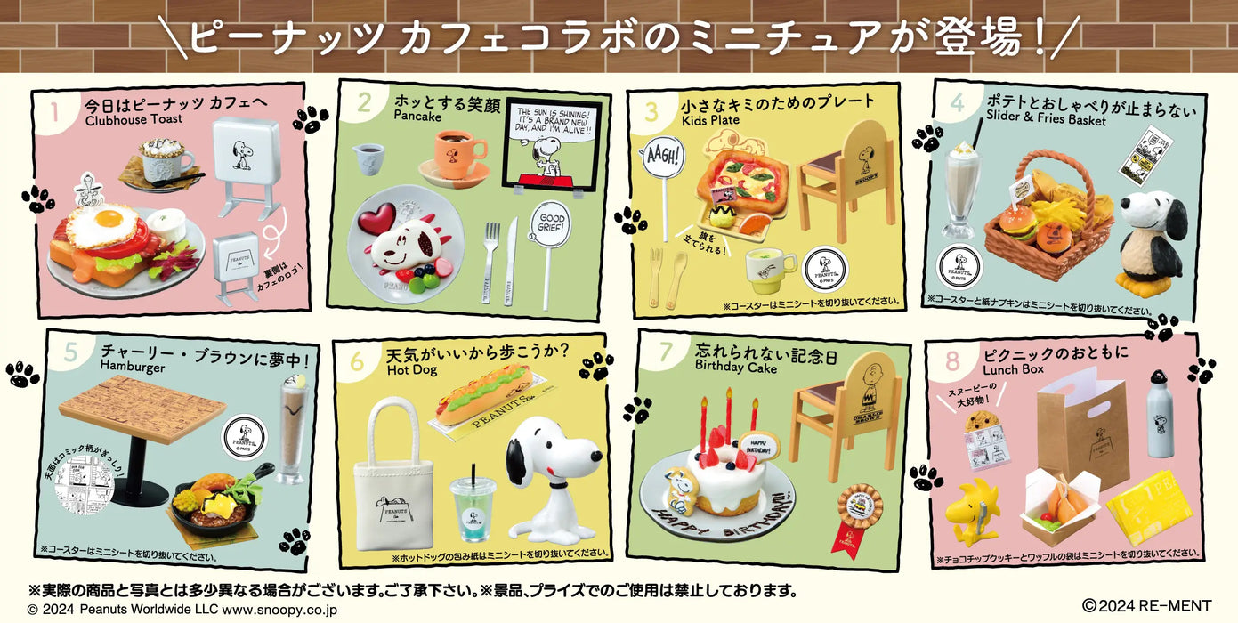 Snoopy Cafe Tour with You! Blind Box - Official Re-ment Miniature Collection - for just $14.99! 