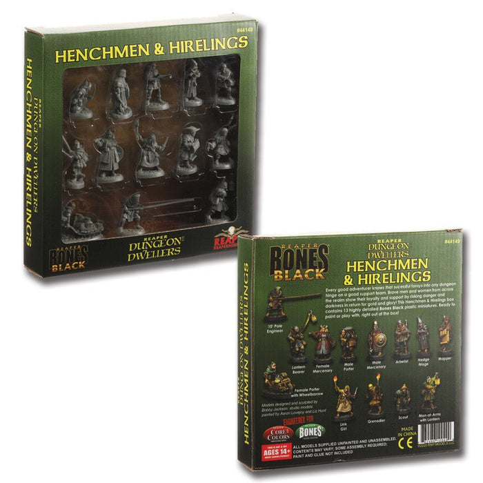Reaper Bones Black: Henchmen & Hirelings - Boxed Set - for just $47.99! 