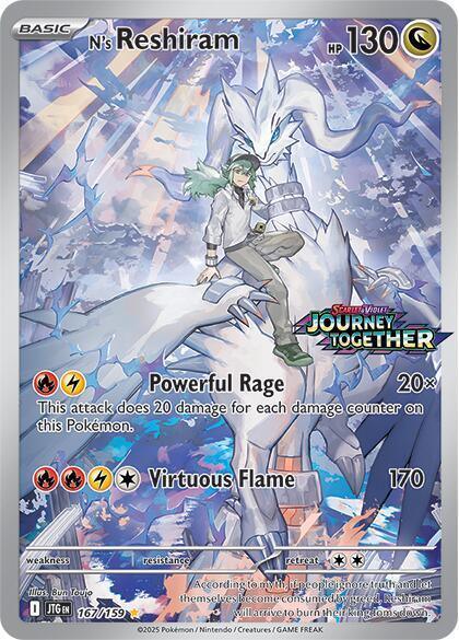 N's Reshiram (167/159) [Scarlet & Violet: Journey Together Stamped ] - for just $8.85! 