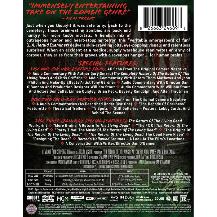 The Return of the Living Dead - Steelbook (4K Ultra HD + Blu-ray + Digital) - for just $46.99! 