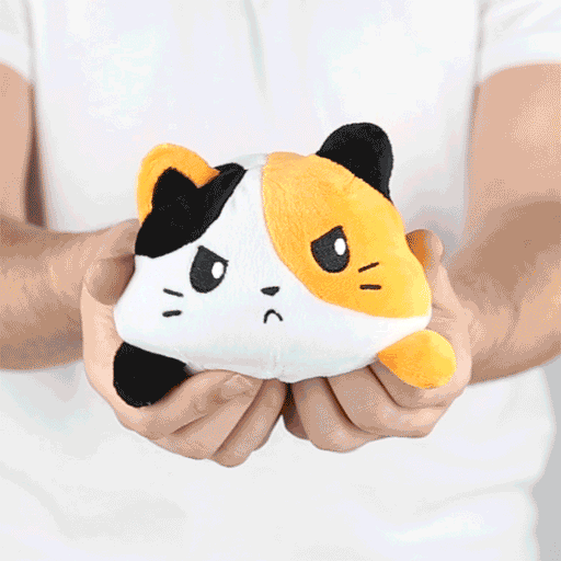 TeeTurtle Reversible Cat: Calico (Mini) - Premium Toys and Collectible - Just $16.99! Shop now at Retro Gaming of Denver