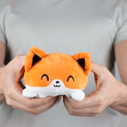 TeeTurtle Reversible Fox: Rainbow (Mini) - Premium Toys and Collectible - Just $16.99! Shop now at Retro Gaming of Denver