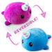 TeeTurtle Reversible Narwhal: Blue/Purple (Mini) - Premium Toys and Collectible - Just $16.99! Shop now at Retro Gaming of Denver