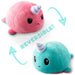 TeeTurtle Reversible Narwhal: Aqua/Pink (Mini) - for just $16.99! 