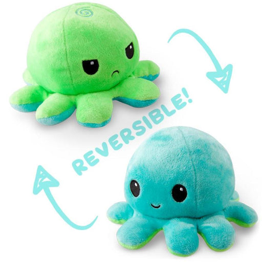 TeeTurtle Reversible Octopus: Green/Aqua (Mini) - Premium Toys and Collectible - Just $16.99! Shop now at Retro Gaming of Denver