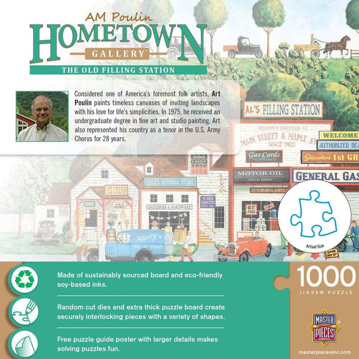 Hometown Gallery - The Old Filling Station 1000 Piece Jigsaw Puzzle - for just $16.99! 