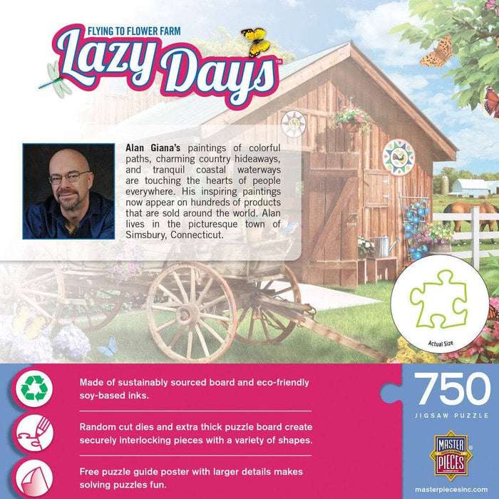 Lazy Days - Flying to Flower Farm 750 Piece Jigsaw Puzzle - for just $14.99! 