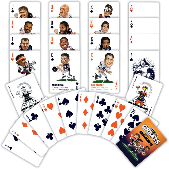 Chicago Bears All-Time Greats Playing Cards - 54 Card Deck - Just $9.99! Shop now at Retro Gaming of Denver