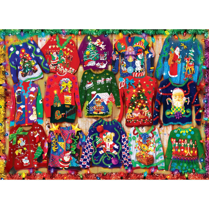 Season's Greetings - Holiday Sweaters 1000 Piece Jigsaw Puzzle - for just $12.99! 