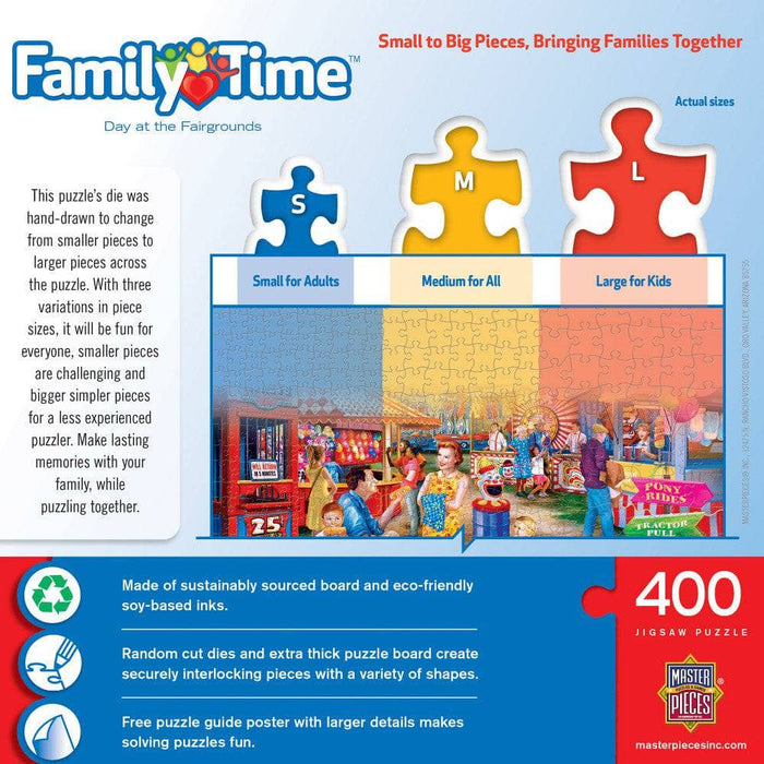 Family Time - Day at the Fairgrounds 400 Piece Jigsaw Puzzle - for just $14.99! 