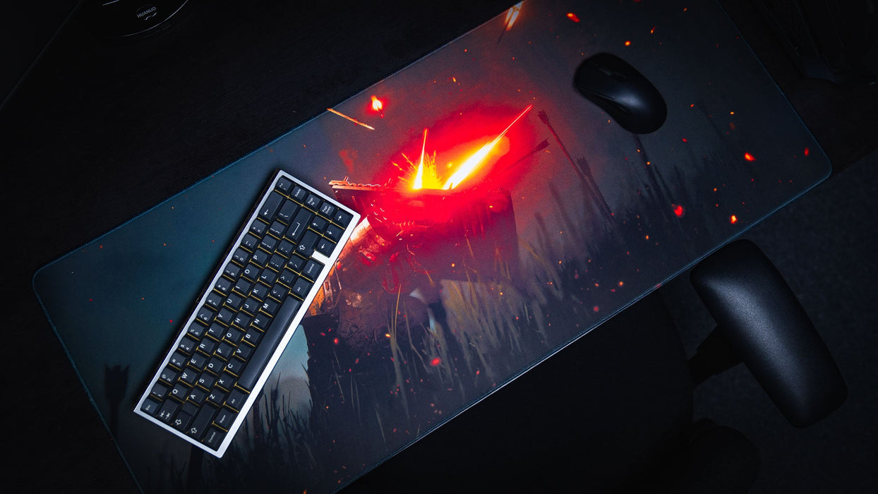 "Ricochet" — Rust Deskmat - for just $49.95! 