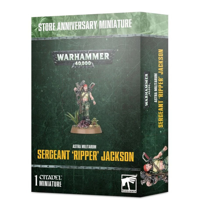 Warhammer 40K: Astra Militarum - Sergeant "Ripper" Jackson - for just $70! 