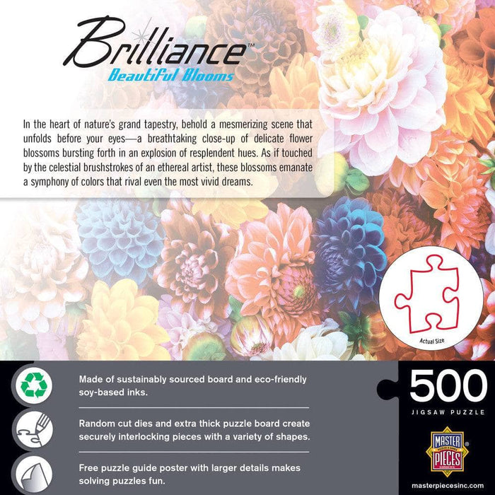 Brilliance - Beautiful Blooms 500 Piece Jigsaw Puzzle - for just $14.99! 