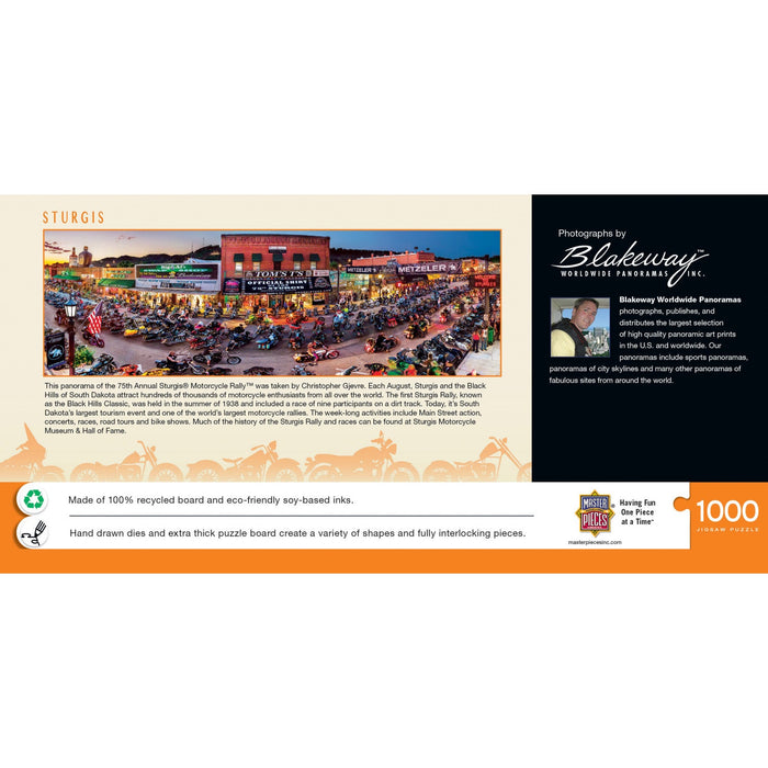 Sturgis, South Dakota 1000 Piece Panoramic Jigsaw Puzzle - Just $19.99! Shop now at Retro Gaming of Denver