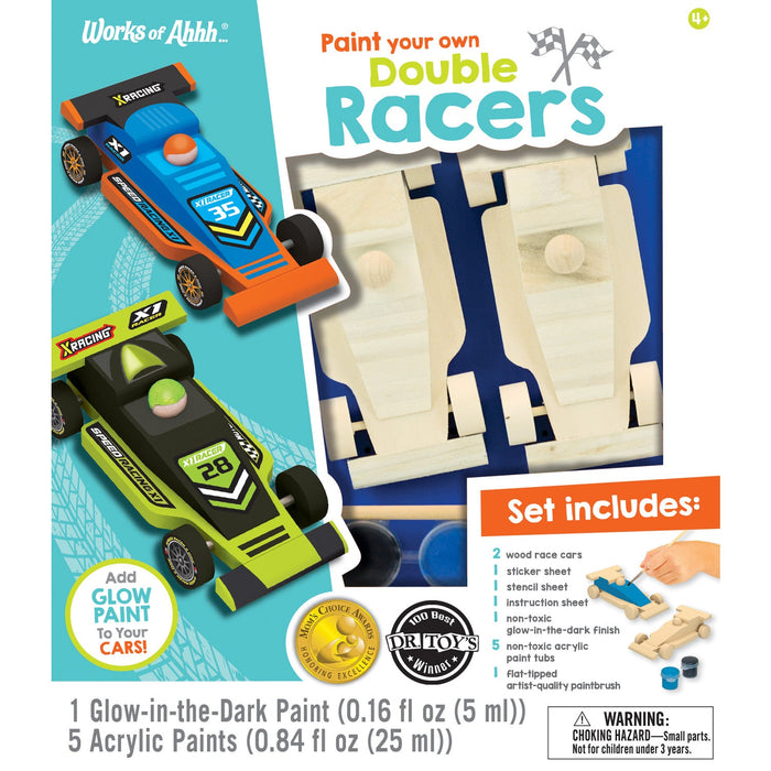 Double Racers Wood Craft & Paint Kit - Just $16.99! Shop now at Retro Gaming of Denver