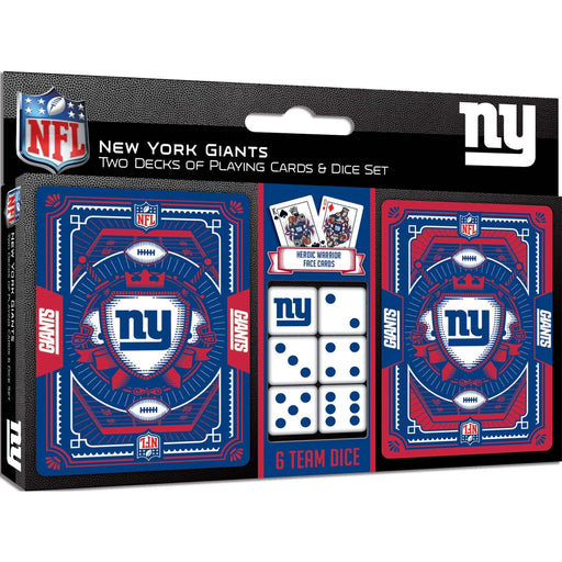 New York Giants - 2-Pack Playing Cards & Dice Set - for just $19.99! 