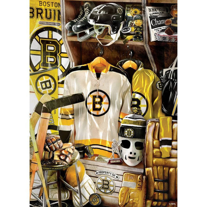 Boston Bruins - Locker Room 500 Piece Jigsaw Puzzle - for just $16.99! 