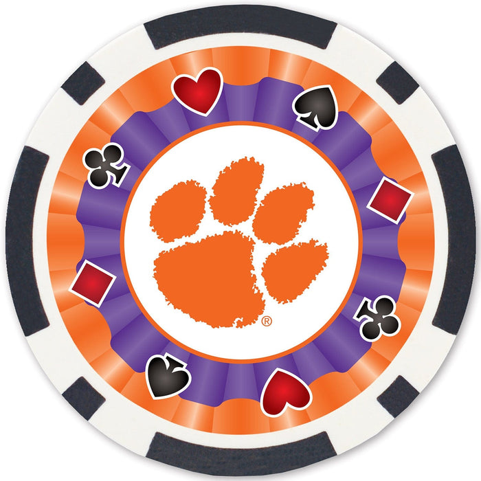 Clemson Tigers 100 Piece Poker Chips - for just $19.99! 