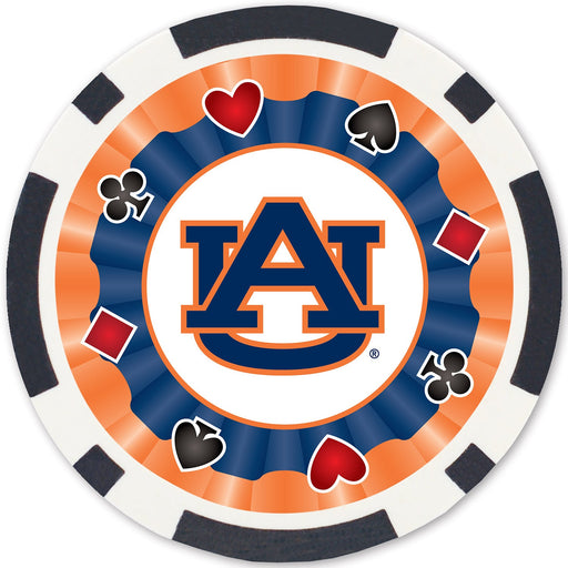 Auburn Tigers 100 Piece Poker Chips - Just $29.99! Shop now at Retro Gaming of Denver