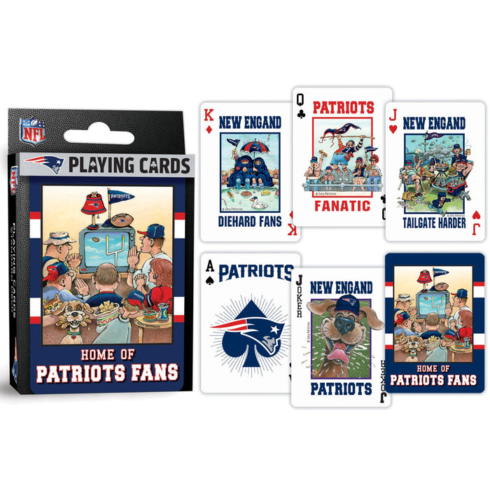 New England Patriots Fan Deck Playing Cards - 54 Card Deck - Just $6.99! Shop now at Retro Gaming of Denver