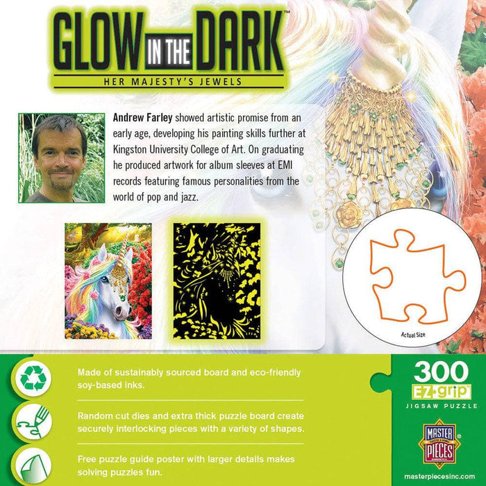 Glow in the Dark - Her Majesty's Jewels 300 Piece EZ Grip Jigsaw Puzzle - for just $14.99! 