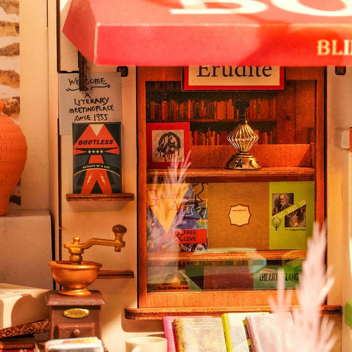 Rolife Corner Bookstore, DIY Miniature House Kit - for just $48.99! 