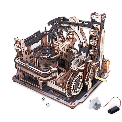Robotime-ROKR - Spaceport Marble Run 3D Wooden Puzzle - for just $59.99! 