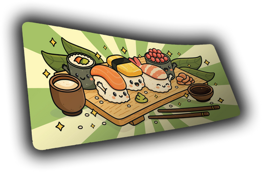 "Roll Call: Zen" — Kawaii Deskmat - for just $49.95! 