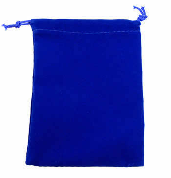 Velour Dice Bag (Small): Royal Blue - Just $1.75! Shop now at Retro Gaming of Denver