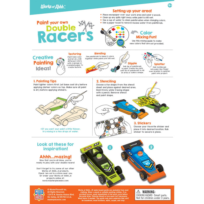 Double Racers Wood Craft & Paint Kit - Just $16.99! Shop now at Retro Gaming of Denver