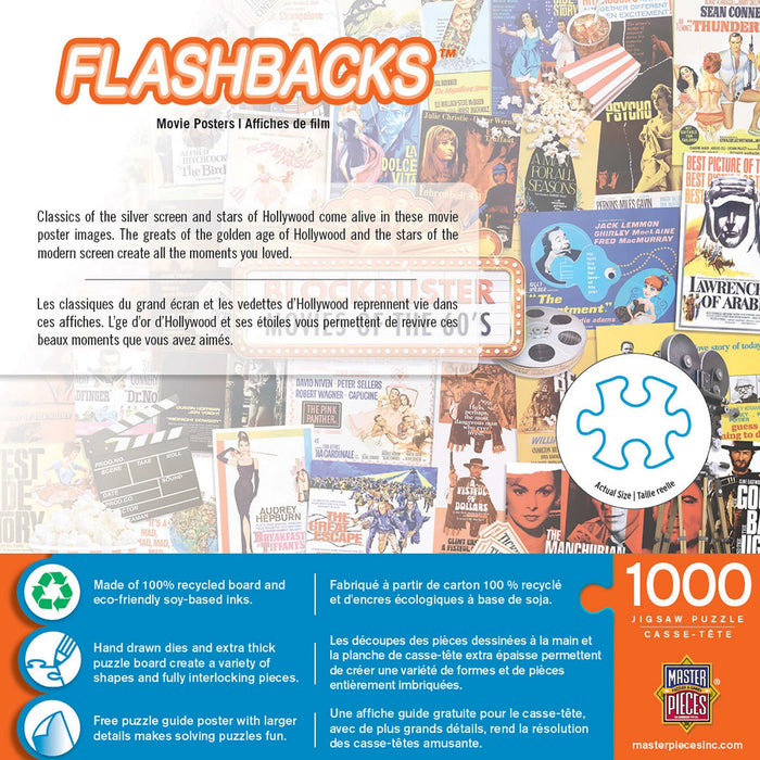 Flashbacks - Movie Posters 1000 Piece Jigsaw Puzzle - Just $16.99! Shop now at Retro Gaming of Denver