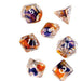 RPG Dice Set (7+1): Purple, Orange Semi-Transparent Resin - Just $12.41! Shop now at Retro Gaming of Denver