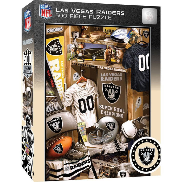 Las Vegas Raiders - Locker Room 500 Piece Jigsaw Puzzle - for just $16.99! 