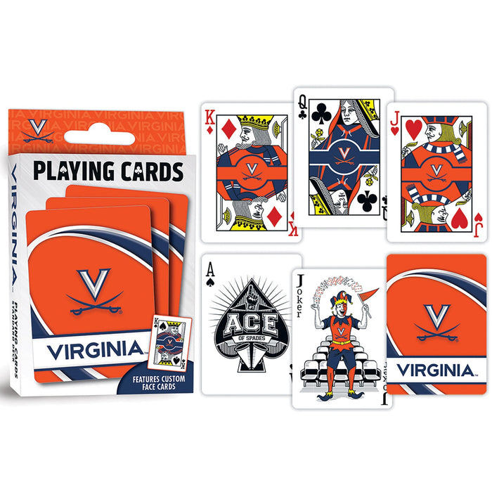 Virginia Cavaliers Playing Cards - 54 Card Deck - Premium Dice & Cards Sets - Just $6.99! Shop now at Retro Gaming of Denver