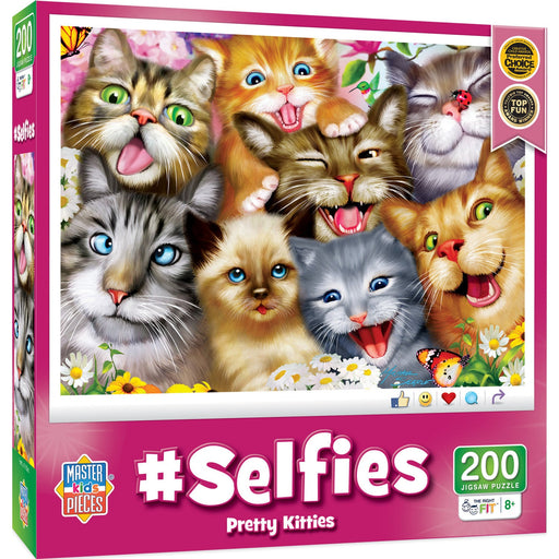 Selfies - Pretty Kitties 200 Piece Jigsaw Puzzle - Just $12.99! Shop now at Retro Gaming of Denver